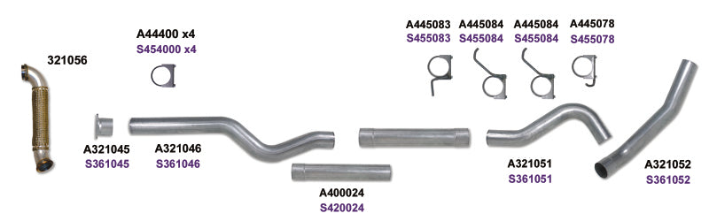 Diamond Eye Performance Diamond Eye KIT 4in CB MRP SGL w/ TDP SS 04-05 Chevy/GMC 6.6L Duramax 2500/3500 K4120S-RP K4120S-RP Photo - out of package