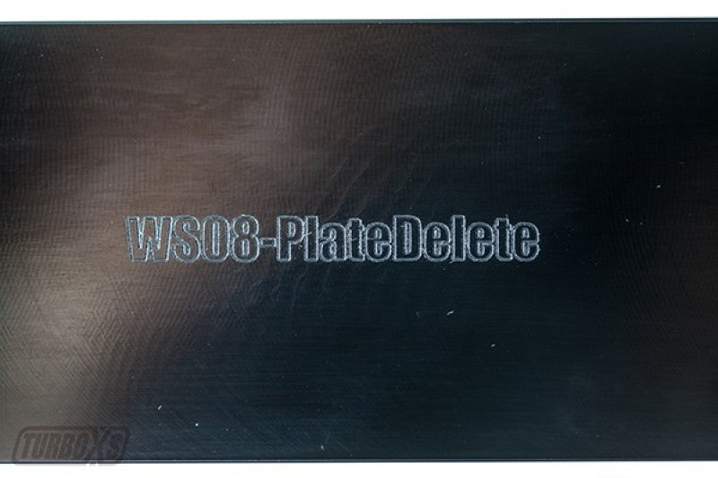 Turbo XS 08-14 Subaru WRX/STi Billet Aluminum License Plate Delete Black Machined STi Logo WS08-LPD-BLK-STI WS08-LPD-BLK-STI User 1