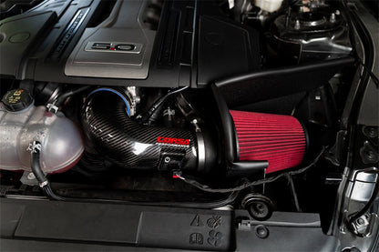 CORSA Performance Corsa 2018+ Ford Mustang GT 5.0L V8 DryTech 3D Open Element Carbon Fiber Air Intake - Black 44006D 44006D Photo - Mounted