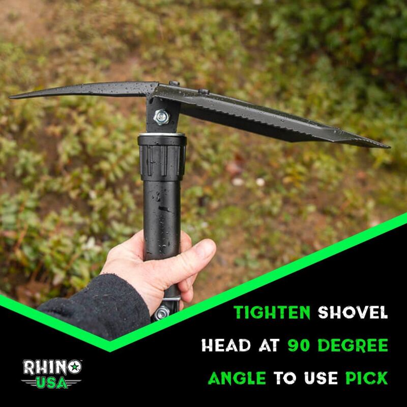 Rhino USA Folding Recovery Shovel W/Pick RNO-ETOOL RNO-ETOOL User 3