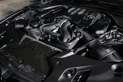 CSF 16-21 BMW M5 (F90) / 17-21 BMW M8 (F91/F92/F93) Twin Charge-Air-Cooler Set - Crinkle Black 8178 8178 Photo - Mounted