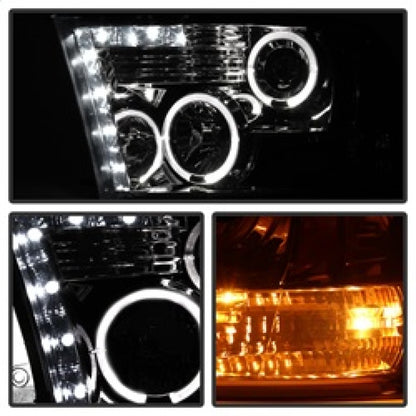 Spyder Dodge Ram 1500 09-14 10-14 Projector Headlights Halogen- LED Halo LED- Smke PRO-YD-DR09-HL-SM 5010056 5010056 Photo - Unmounted