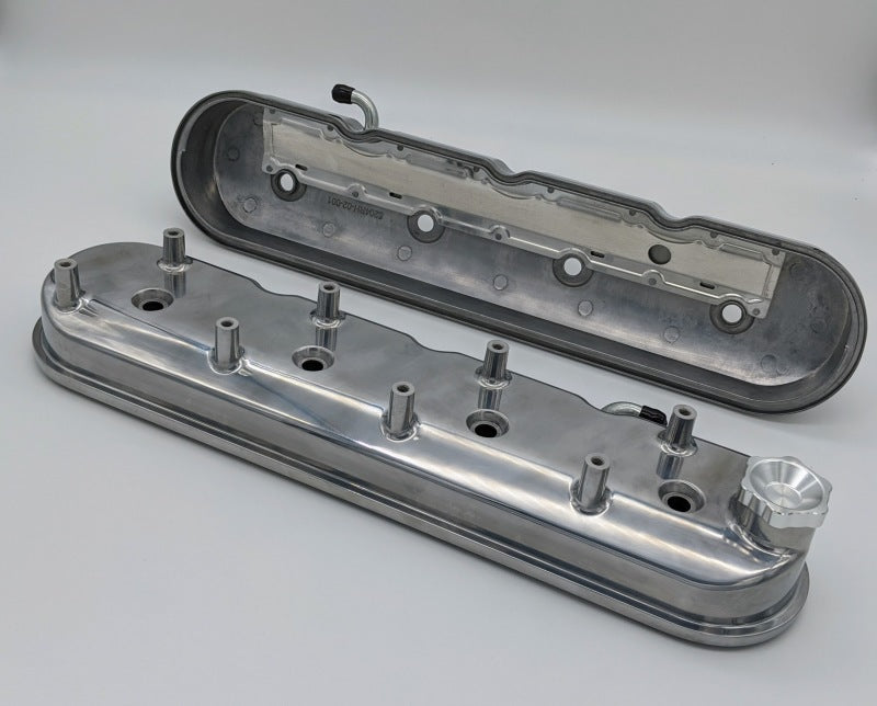 Granatelli Motor Sports Granatelli 96-22 GM LS Tall Valve Cover w/Integral Angled Coil Mounts - Polished (Pair) 640361