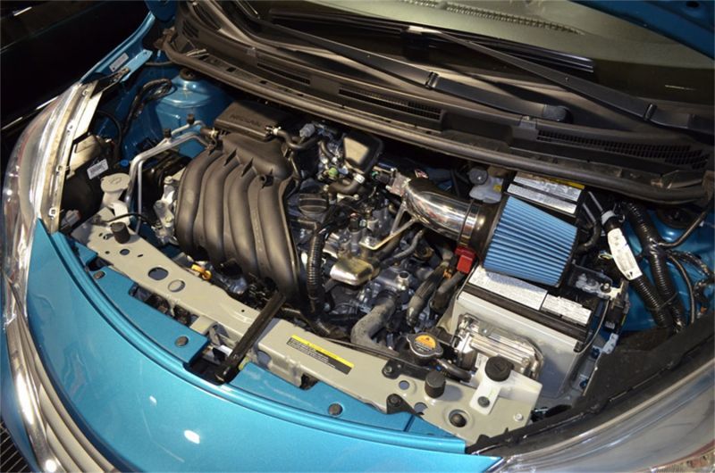 Injen 2014-2015 Nissan Versa Note 1.6L 4 Cyl. Black Short Ram Intake SP1906BLK Photo - Mounted