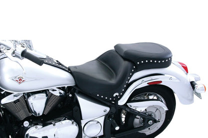 Mustang Motorcycle Mustang 06-21 Kawasaki Vulcan 900 Classic, Custom Standard Touring 1PC Seat w/Studs - Black 76126 76126 Photo - Primary