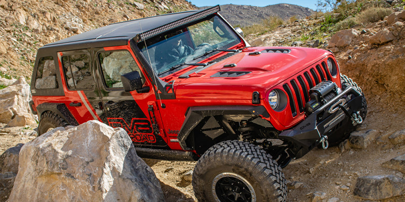 DV8 Offroad 18+ Jeep JL Rubicon Replica Hood HDMBJL-TA HDMBJL-TA Photo - Mounted