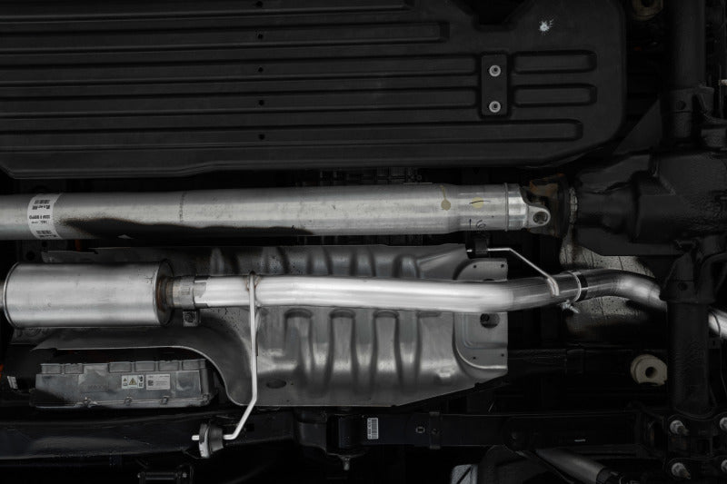 MBRP 2021+ Ford F-150 Powerboost Hybrid 3in Single Side Exit - T304 S5221304 S5221304 Photo - Close Up