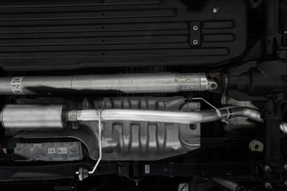 MBRP 2021+ Ford F-150 Powerboost Hybrid 3in Single Side Exit - T304 S5221304 S5221304 Photo - Close Up