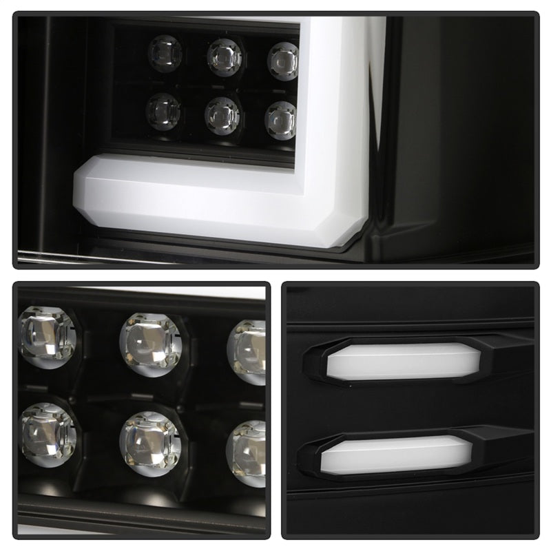 SPYDER Chevy 1500 14-16 Light Bar LED Tail Lights All Blk ALT-YD-CS14-LBLED-BKV2 5085856 5085856 Photo - Unmounted