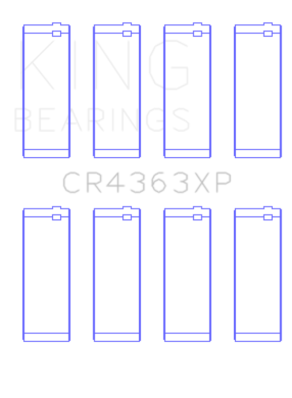 King Engine Bearings Gm 134 DOHC Ecotec 2.2L (Size STDX) Connecting Rod Bearing Set CR4363XPSTDX CR4363XPSTDX Photo - Primary