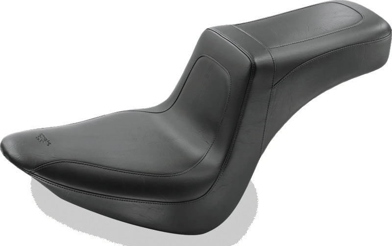 Mustang Motorcycle Mustang 06-17 Harley Softail Wide Tire (200mm) Squareback 1PC Seat - Black 76386 76386 Photo - Primary