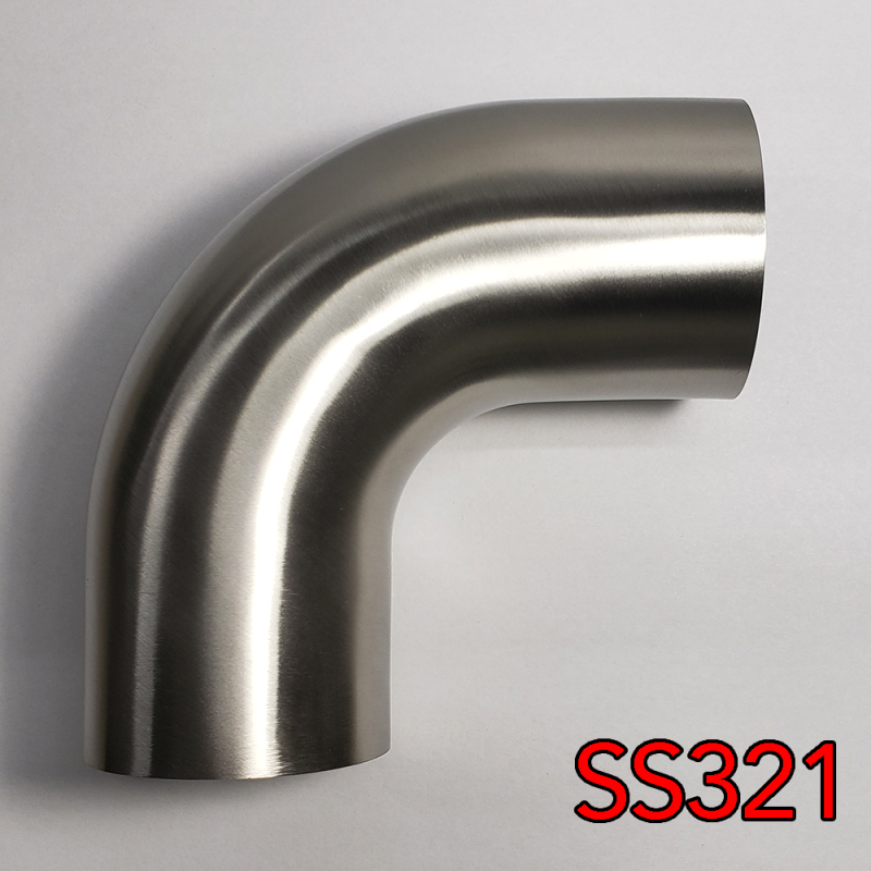 Stainless Bros 1.5in SS321 90 Deg Mandrel Bend Elbow - 1.5D Radius 16GA/.065in Wall (Leg) 701-03856-4150