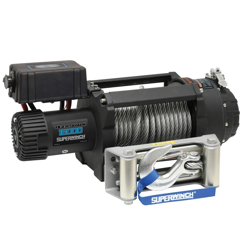 Superwinch 18000 LBS 12V DC Wire Rope Tiger Shark Winch 1518000 1518000 Photo - Unmounted