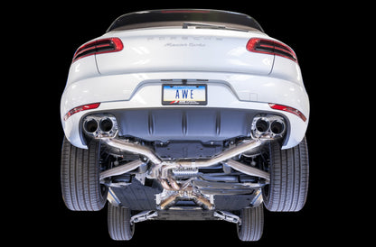 AWE Tuning Porsche Macan Track Edition Exhaust System - Chrome Silver 102mm Tips 3020-42040 3020-42040 Photo - Mounted