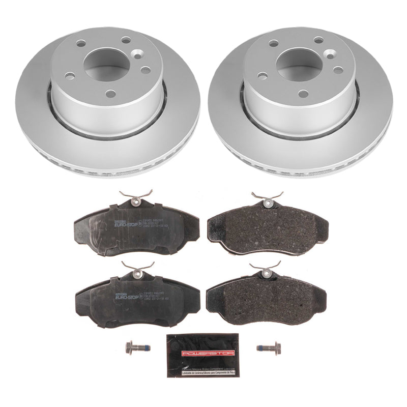 PowerStop Power Stop 99-04 Land Rover Discovery Front Euro-Stop Brake Kit ESK5106 ESK5106 Photo - Primary