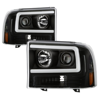 SPYDER Ford F-250 99-04/Excursion 00-04 1 Piece LED Headlights - Black PRO-YD-FF25099V2PL-BK 5088062 5088062 Photo - Primary