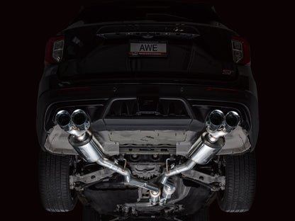 AWE Tuning 2020+ Ford Explorer ST Touring Edition Exhaust w/ Chrome Silver Tips 3015-42625 3015-42625 Photo - Mounted