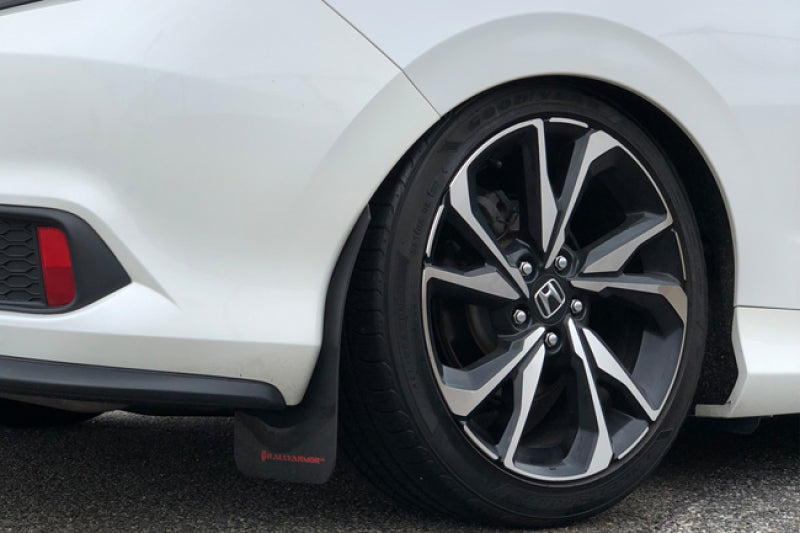 Rally Armor 16-19 Honda Civic Si UR Red Mud Flap w/ Black Logo MF50-UR-RD/BLK MF50-UR-RD/BLK User 3
