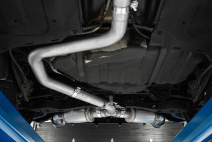 MBRP 2019+ Hyundai Veloster N 2.0L Turbo 3in Cat Back - T304 Stainless - Carbon Fiber Tip S47063CF S47063CF Photo - Mounted