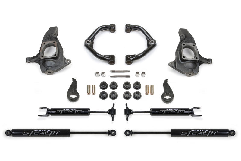 Fabtech 4" Uniball UCA System w/ Stealth Shocks K1064M Photo - Primary