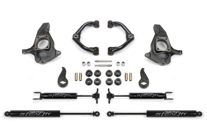 Fabtech 4" Uniball UCA System w/ Stealth Shocks K1064M Photo - Primary