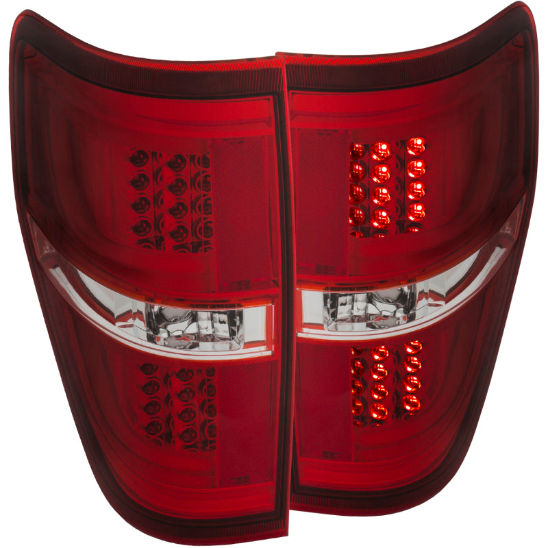 Anzo 2009-2013 Ford F-150 LED Taillights Red/Clear 311260 Photo - Primary