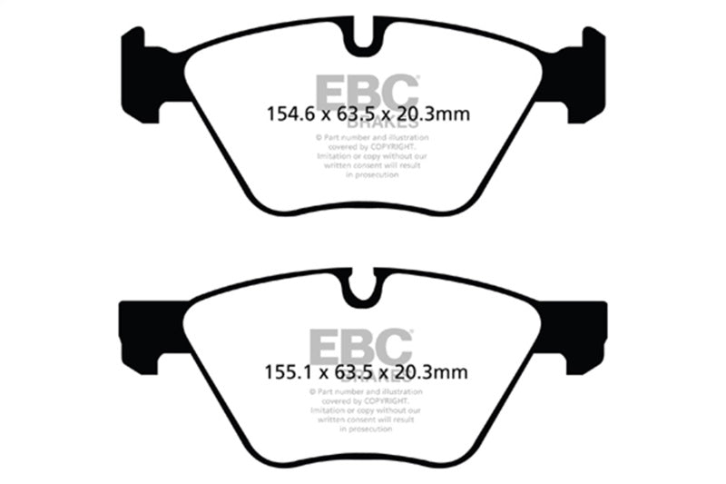 EBC 06-07 BMW 330i/330Xi (E90) Bluestuff Front Brake Pads DP51493NDX DP51493NDX Photo - Primary