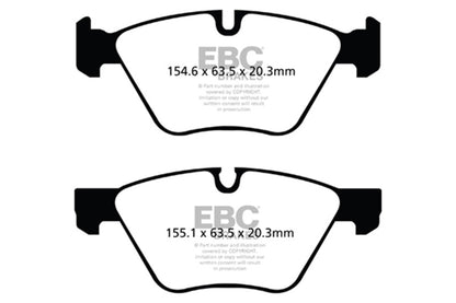 EBC 06-07 BMW 330i/330Xi (E90) Bluestuff Front Brake Pads DP51493NDX DP51493NDX Photo - Primary