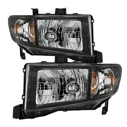 SPYDER Xtune Honda Ridgeline 06-13 Crystal Headlights Black HD-JH-HRID06-AM-BK 9025495 9025495 Photo - Primary