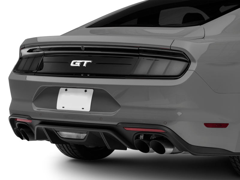 Raxiom 15-22 Ford Mustang Profile LED Tail Lights - Gloss Black Housing (Smoked Lens) 402183 402183 Photo - Close Up