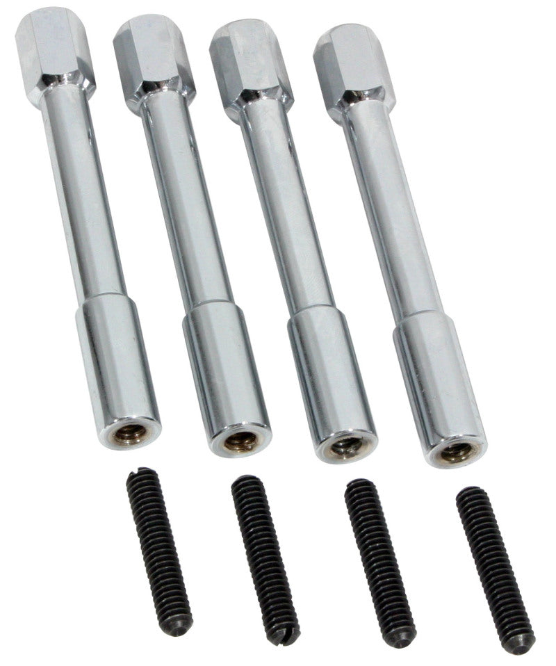 Moroso Valve Cover Hex Head Nuts, 1/2" Hex Head, 3-7/8" Long, Chrome 68550 Photo - Primary