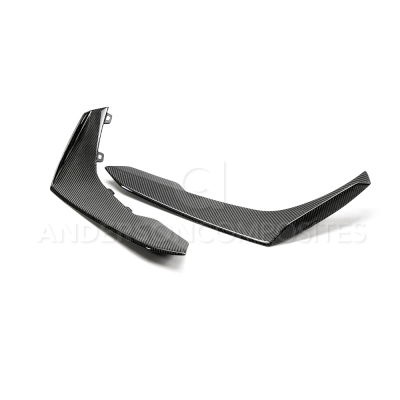 Anderson Composites 17-18 Chevy Camaro ZL1 1LE Type-LE Carbon Fiber Front Bumper Canards AC-FBC17CHCAMZL-LE AC-FBC17CHCAMZL-LE Photo - Primary