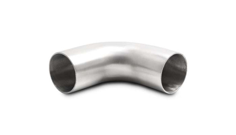 Vibrant 1.5in OD 2.75in Tangent Length T304 SS 90 Deg Mandrel Bend w/Extended Leg Length 13342