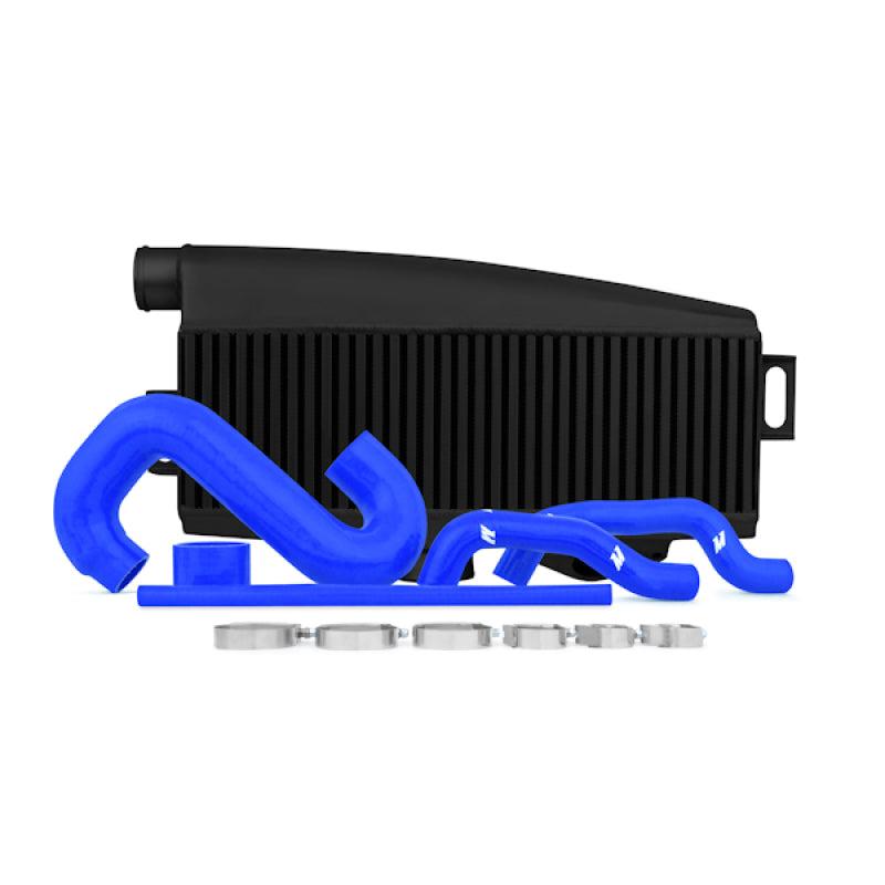 Mishimoto Top Mount Intercooler Kit-Black Cooler Blue Hoses 02-07 WRX/STI MMTMIC-WRX-01BKBL Photo - Primary