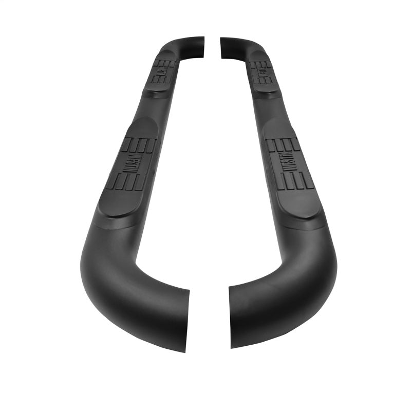 Westin 18-22 Jeep Wrangler JLU 4dr. E-Series 3 Nerf Step Bars - Tex. Blk 23-4065 23-4065 Photo - Unmounted