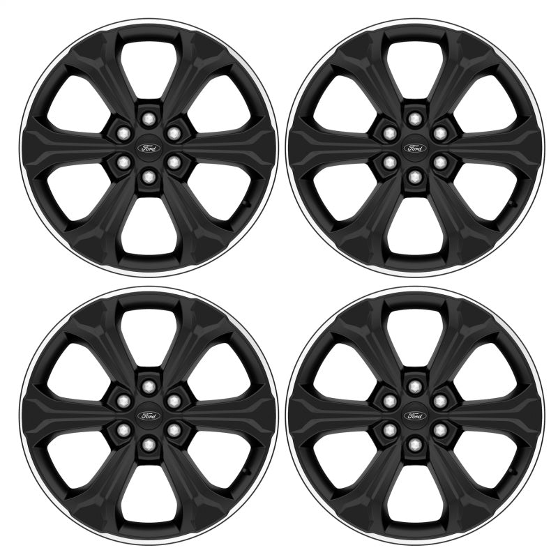 Ford Racing 15-23 F-150 22in Wheel Kit - Black w/Machined Face M-1007K-S2295B M-1007K-S2295B Photo - Primary