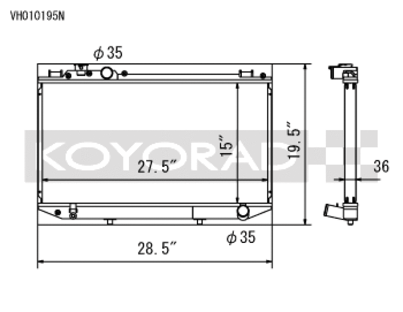 Koyo KOY Racing Radiators Cooling Radiators main image