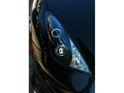 Spyder Toyota Celica 00-05 Projector Headlights LED Halo DRL Blk High H1 Low H1 PRO-YD-TCEL00-LED-BK 5011848 5011848 Photo - Mounted