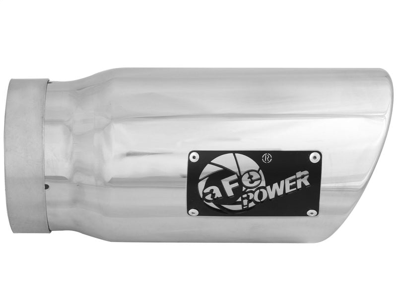 aFe MACH Force-Xp 5in 304 Stainless Steel Exhaust Tip: 5" In x 6" Out x 12 49T50601-P12 Photo - Unmounted