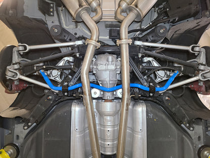 aFe 16-21 Infiniti Q50/Q60 3.0L (tt) Rear Sway Bar Blue 440-711001RL 440-711001RL Photo - Mounted