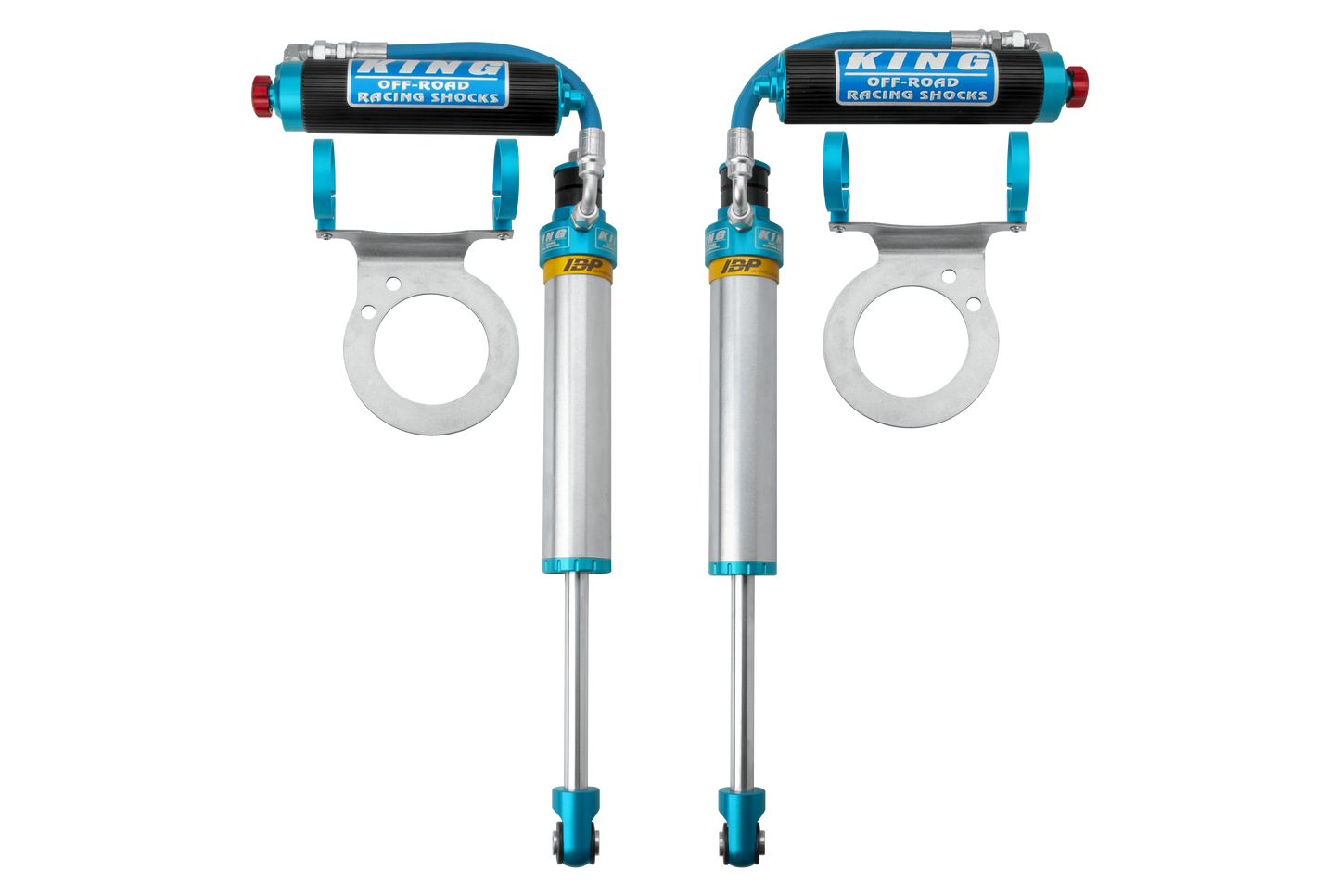 King Shocks 2014+ Ram 2500/3500 4WD Front 2.5 Dia Piggy Hose Shock w/ Adj. & IBP (Pair) 25700-412A
