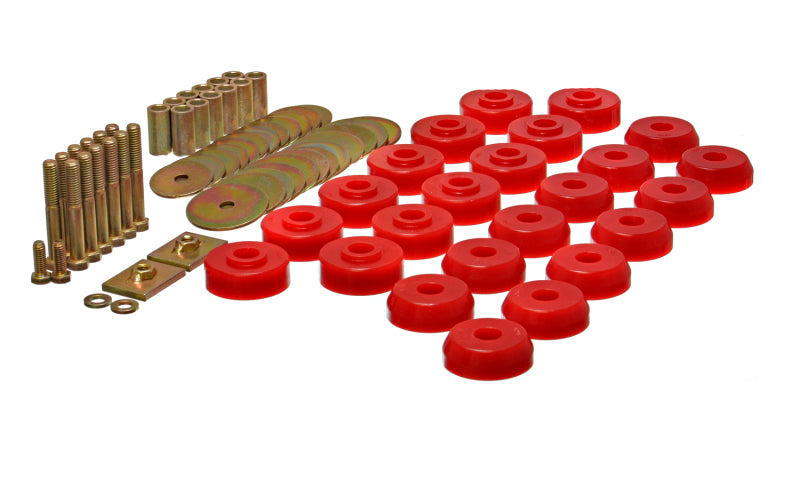 Energy Suspension Body Mount Set Red Chevrolet Bel Air All 1959-1960 3.4167R Photo - Primary