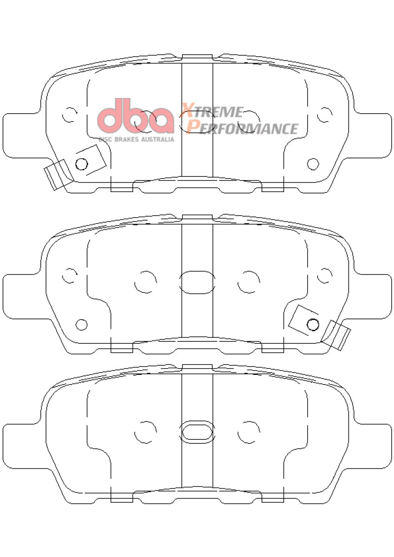 DBA 07-13 Nissan Sentra XP650 Rear Brake Pads DB1509XP DB1509XP Photo - out of package