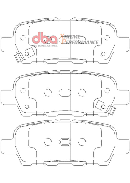 DBA 07-13 Nissan Sentra XP650 Rear Brake Pads DB1509XP DB1509XP Photo - out of package