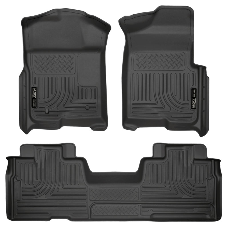 Husky Liners 09-12 Ford F-150 Super Cab WeatherBeater Combo Black Floor Liners 98341 Photo - Primary