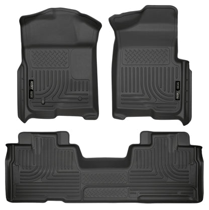 Husky Liners 09-12 Ford F-150 Super Cab WeatherBeater Combo Black Floor Liners 98341 Photo - Primary