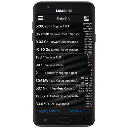 Autometer OBD-II Wireless Data Module Bluetooth DashLink for Apple IOS & Andriod Devices 6036 6036 User 5