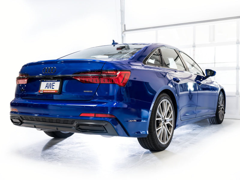 AWE Tuning AWE Audi 2019-2023 C8 A6/A7 3.0T Touring Edition Cat-back Exhaust- Turn Downs 3015-31003 3015-31003 Photo - Mounted