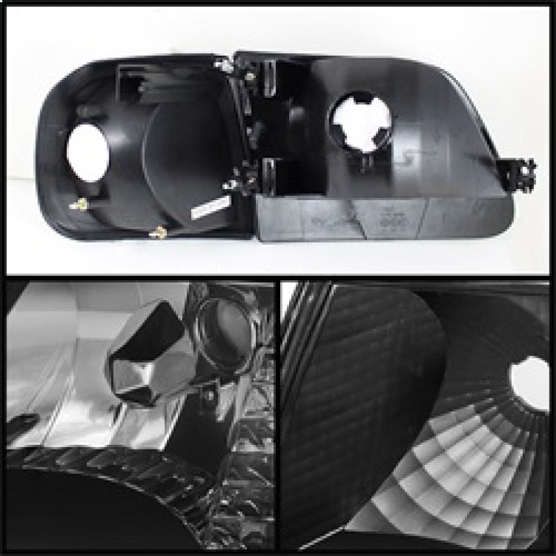 SPYDER Xtune Ford F150 97-03 / Expedition 97-02 Crystal Headlights w/Corner Black HD-JH-FF15097-SET-AM-BK 5070319 5070319 Photo - Unmounted