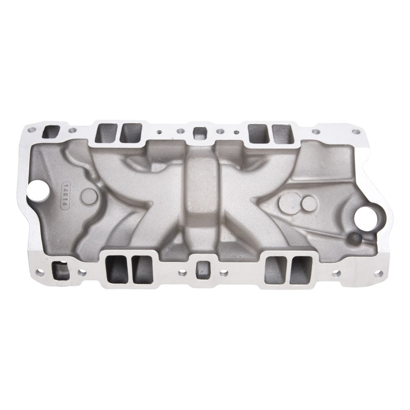 Edelbrock Intake Manifold Performer EPS SBC w/Oil Fill Tube & Breather Black 27033 Photo - Unmounted
